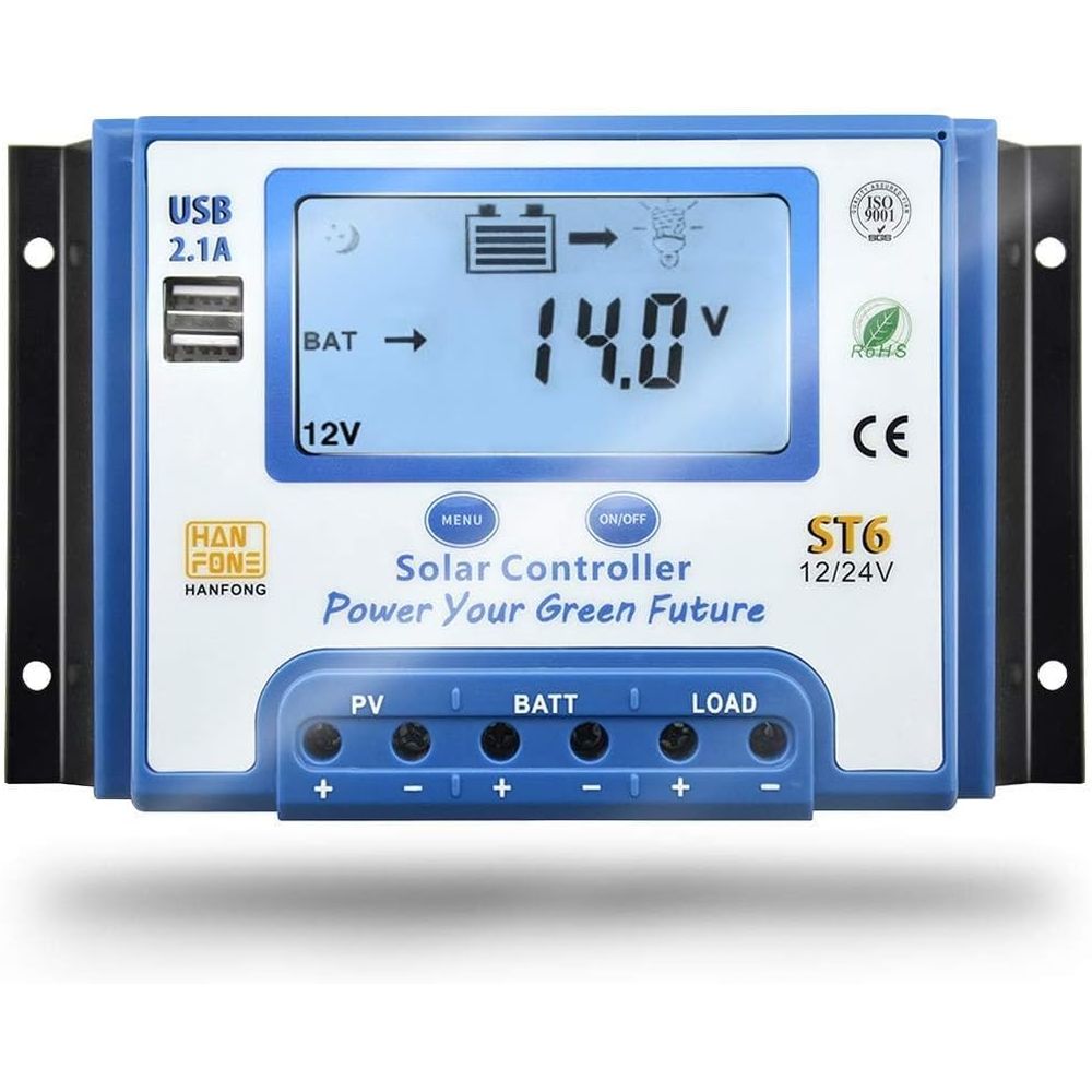 Solar Panel - Regulator ładowania solarnego 60A 12V/24V z