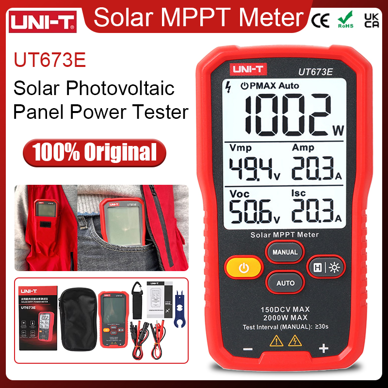 Energy Monitor Meter - Miernik solarny MPPT UNI-T UT673E 60-2000W,
