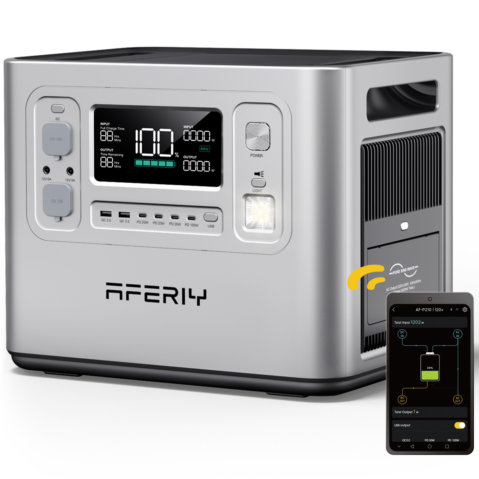 P210 Silver 2048Wh z aplikacją – Portable Power Station recenzja i cena