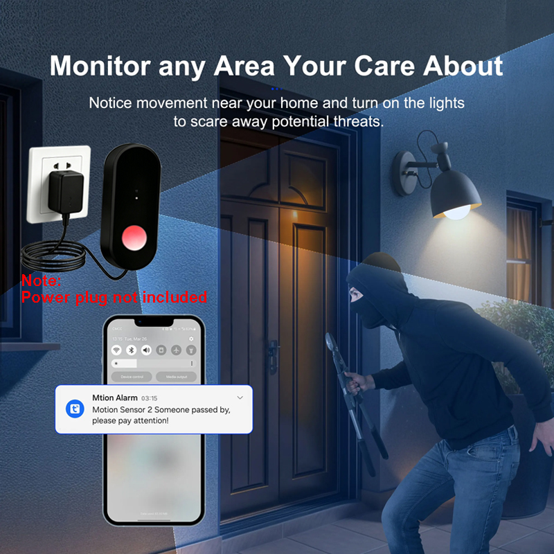 Czujnik ruchu Tuya WiFi PIR, d – Energy Monitor Meter recenzja i cena