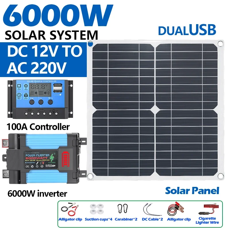 Zestaw solarny o mocy 6000W wy – Solar Panel 200W recenzja i cena