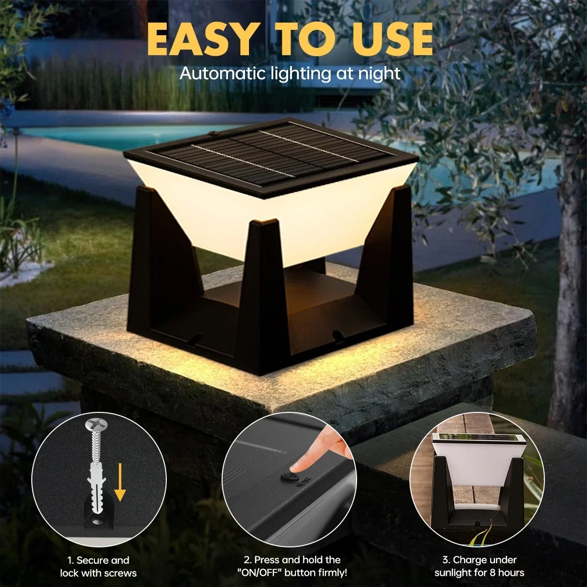 Wodoodporna lampa ścienna LED  – Solar Lamp recenzja i cena