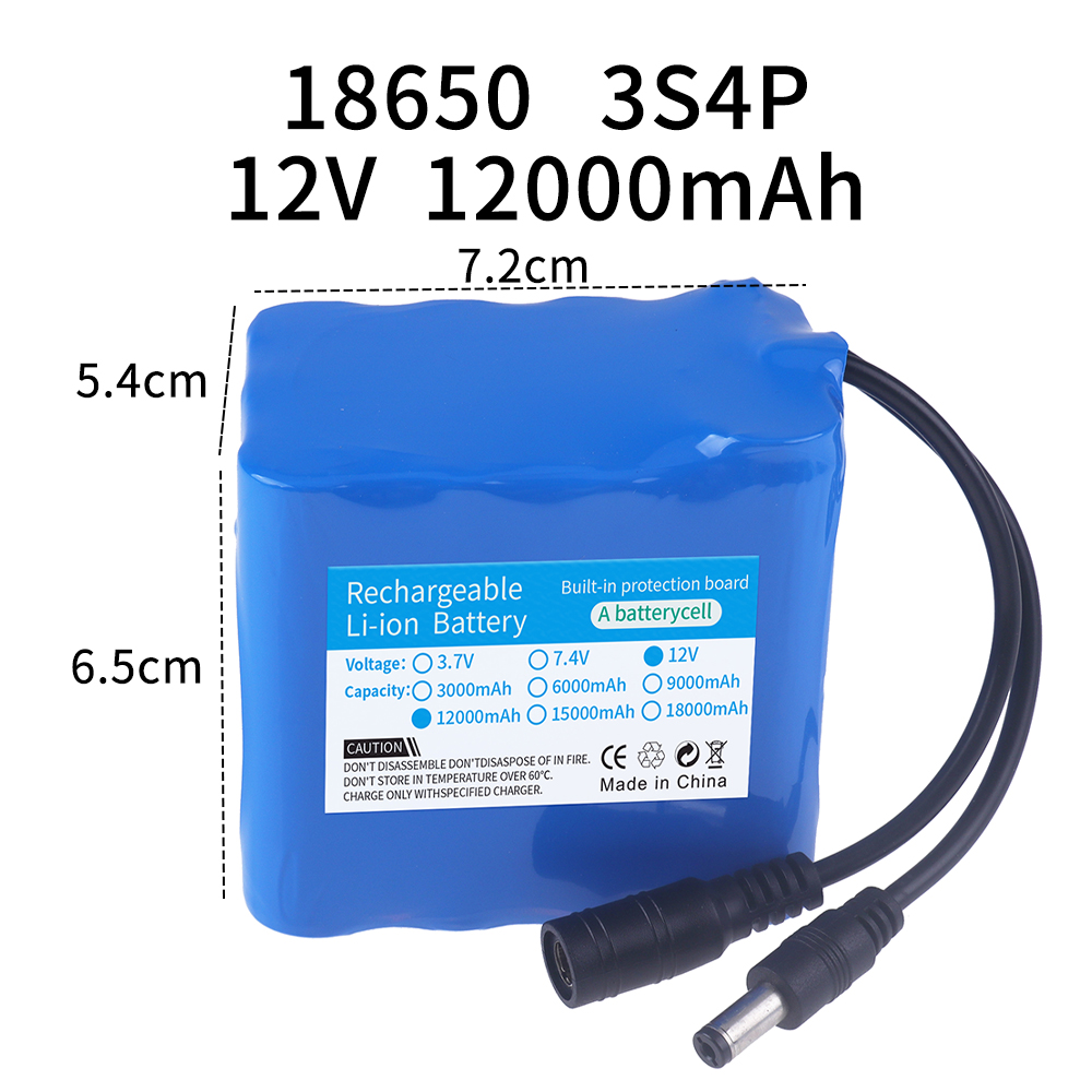Akumulator 12V 12000mAh 3S4P,  – Lithium Battery 12V recenzja i cena